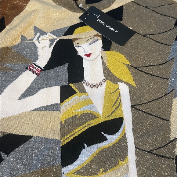 NEW! Dolce & Gabbana Intarsia Knit Vest Size IT 36 - Picture 7 of 10